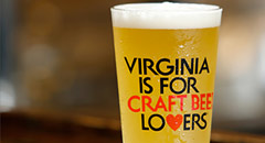 Virginia is for Craft Beer Lovers pint glass