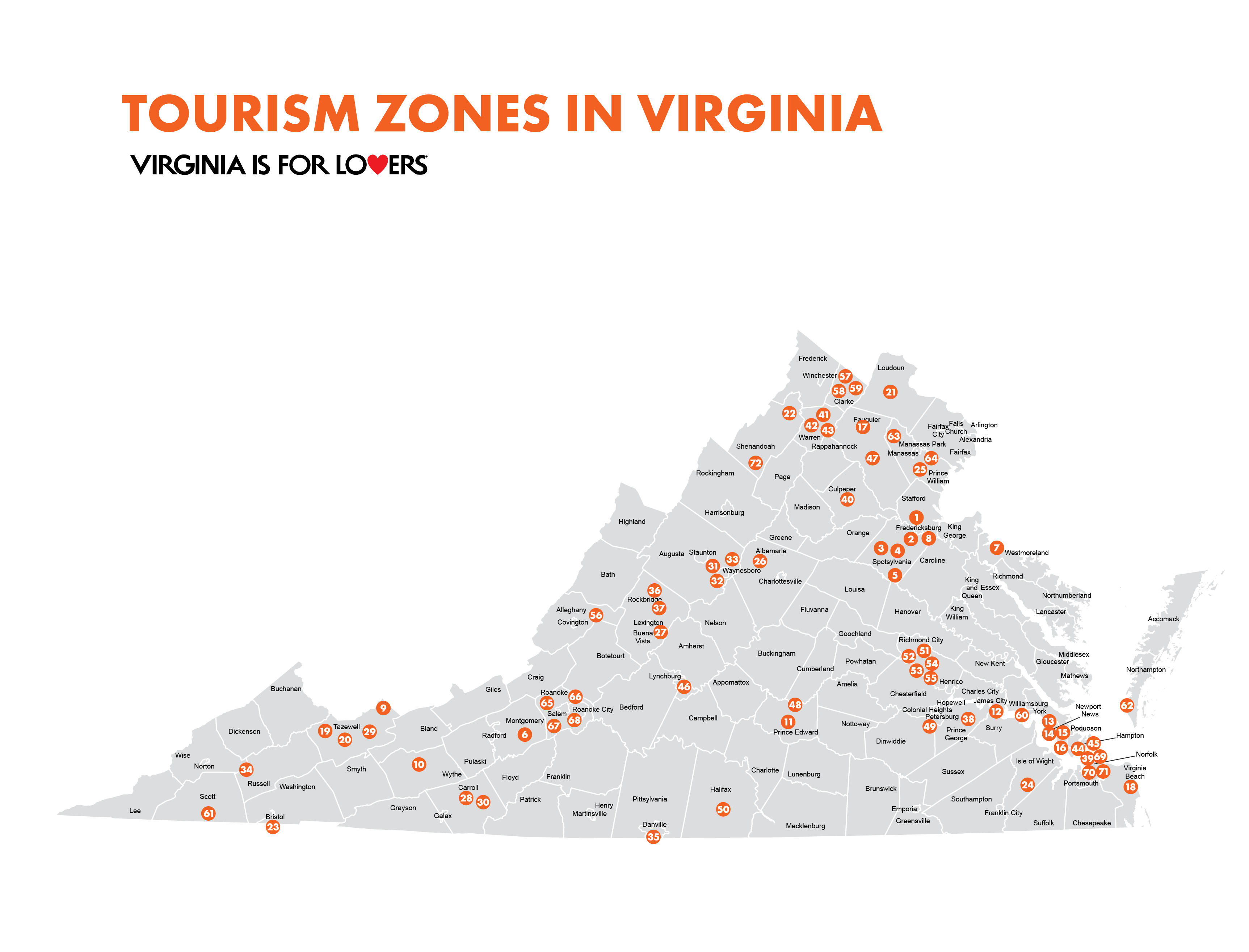 tourism zones in virginia